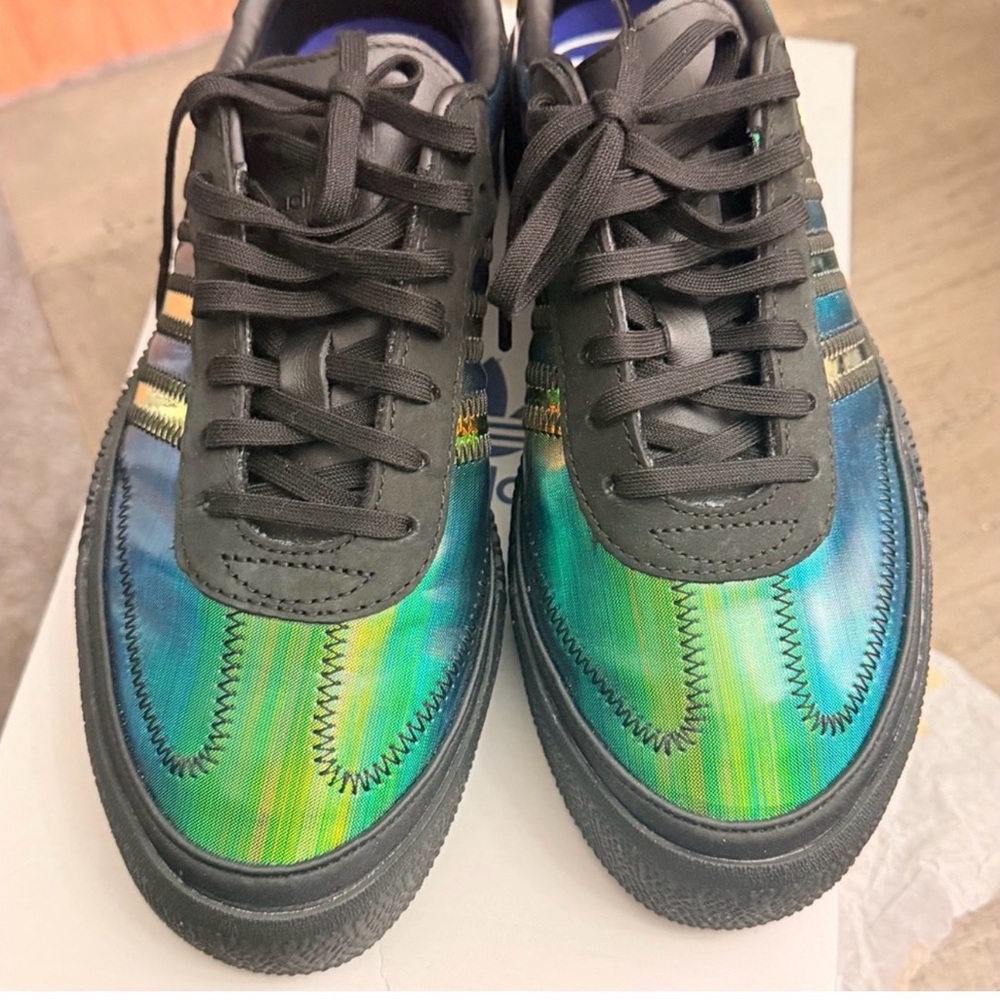 Adidas Samba Platform Shoes - Green and Yellow - Picture 10 of 11
